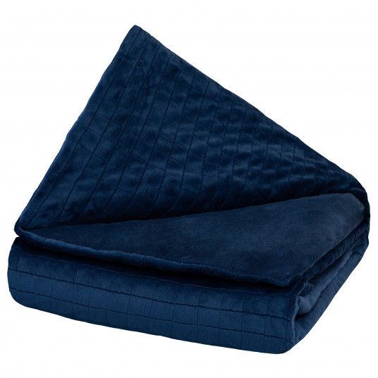 Sunkios antklodės užvalkalas GRAVITY BLANKET®, 150x220 cm (mėlyna) / 1 kg