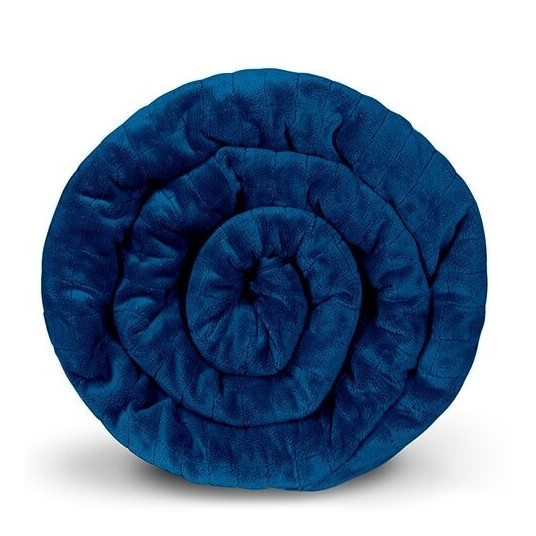 Sunkios antklodės užvalkalas GRAVITY BLANKET®, 150x220 cm (mėlyna) / 1 kg