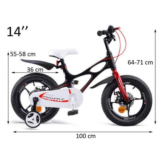 Royal Baby Bicycle 14 "Space Shuttle + RB14-22 pusher