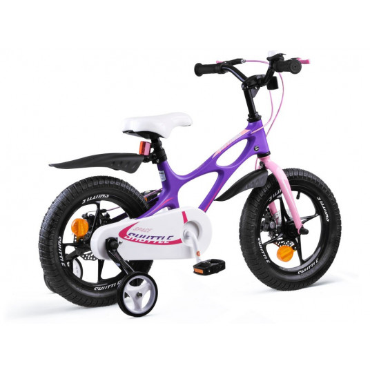 Vaikiškas dviratis RoyalBaby Bicycle 14 "Space Shuttle + RB14-22 pusher