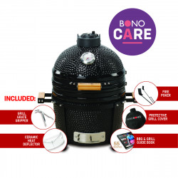 Kepsninė (Grilis) Kamado Bono Minimo juoda 40 cm