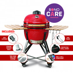 Kepsninė (Grilis) Kamado Bono Media Raudona 52 cm