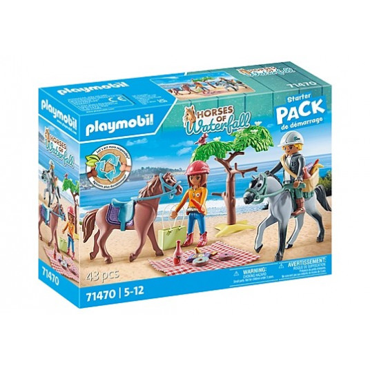 PLAYMOBIL HORSES OF WATERFALL Amelios ir Beno jodinėjimas paplūdimyje 71470