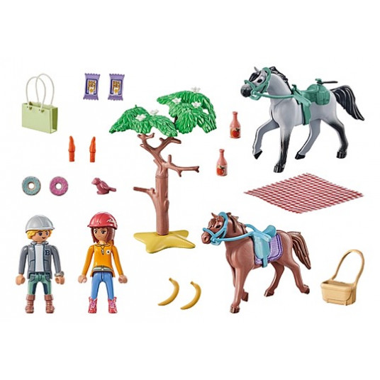 PLAYMOBIL HORSES OF WATERFALL Amelios ir Beno jodinėjimas paplūdimyje 71470