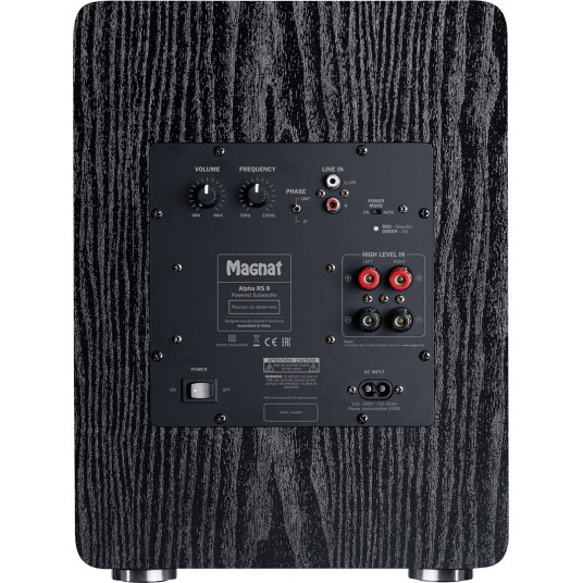Magnat Alpha RS8 Aktyvus žemų dažnių garsiakalbis 80 W Juoda