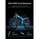 Dviratis 26 elektrinis sulankstomas Engwe X26 1200Wh dviguba baterija juodas