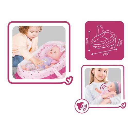 Lėlė - kūdikis Lovely Doll WZB8806-3, 36 cm
