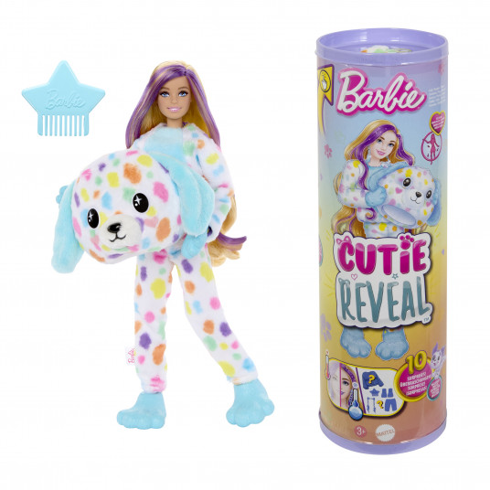 „Barbie Cutie Reveal“ šunelės dalmantinės rinkinys, spalvotų sapnų serija HRK41
