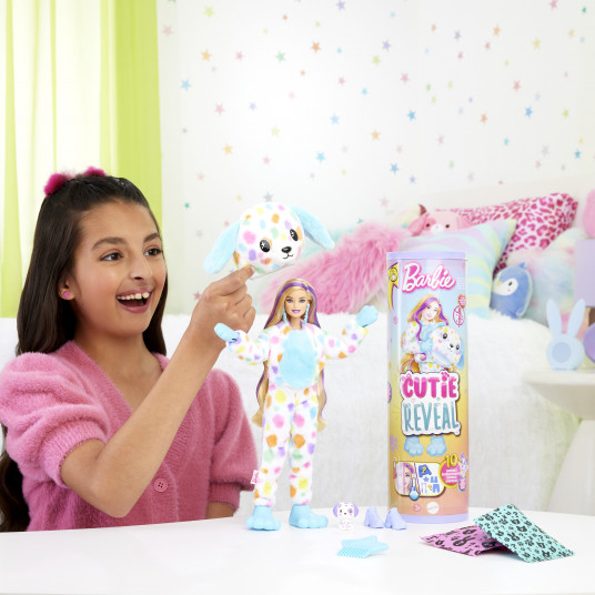 „Barbie Cutie Reveal“ šunelės dalmantinės rinkinys, spalvotų sapnų serija HRK41
