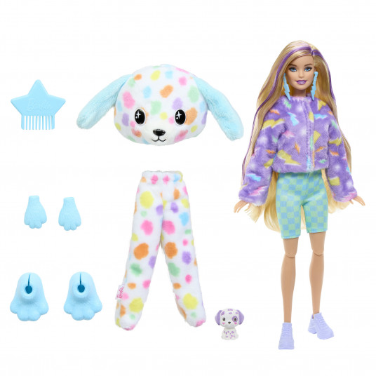 „Barbie Cutie Reveal“ šunelės dalmantinės rinkinys, spalvotų sapnų serija HRK41