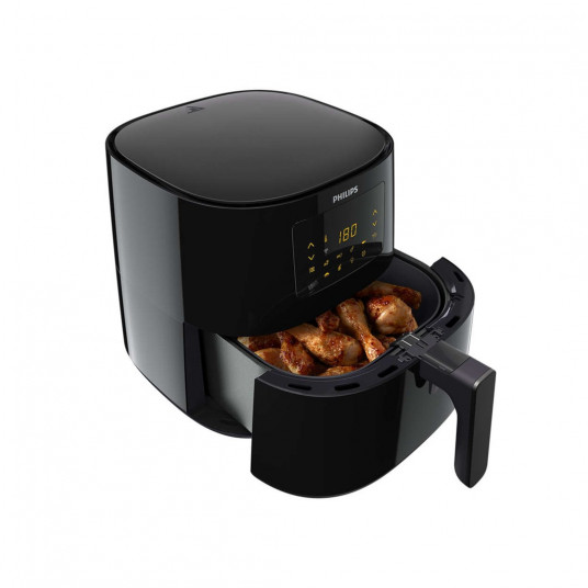 Karšto oro gruzdintuvė Philips Essential HD9280/70 6,2 L 2000 W Juoda, Sidabras