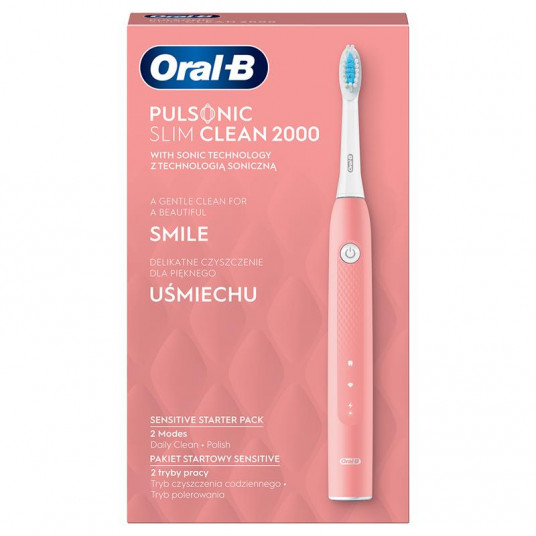 Dantų šepetėlis Oral-B Slim Clean 2000, rožinis