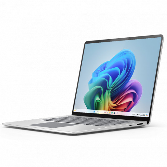 Nešiojamas kompiuteris Microsoft Surface Laptop – Copilot + PC – 15” touchscreen – Snapdragon® Elite – 16GB Memory – 256GB SSD – 7th Edition – Platinum