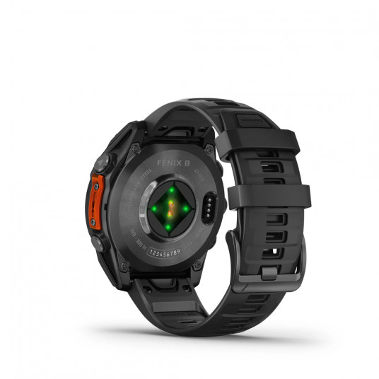 Išmanusis laikrodis Garmin Fenix 8 AMOLED 47mm Slate Gray Steel/Black Band 010-02904-00