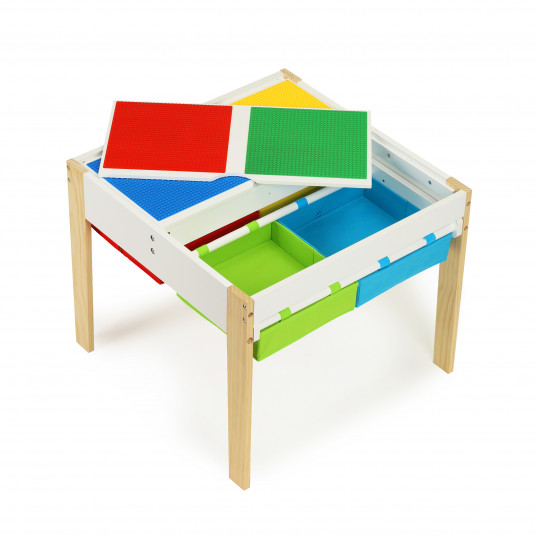 Wooden furniture for children set table + 2 chairs
