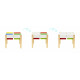 Wooden furniture for children set table + 2 chairs