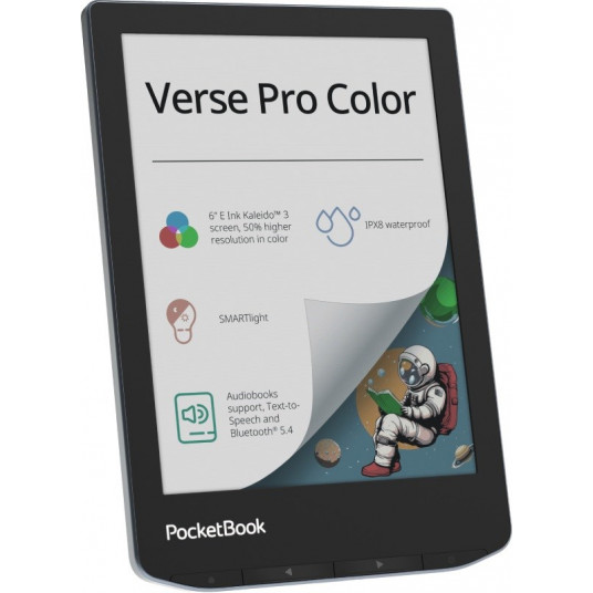 Elektroninė skaityklė PocketBook Verse Pro Color 6" 16GB Stormy Sea PB634K3-1-WW