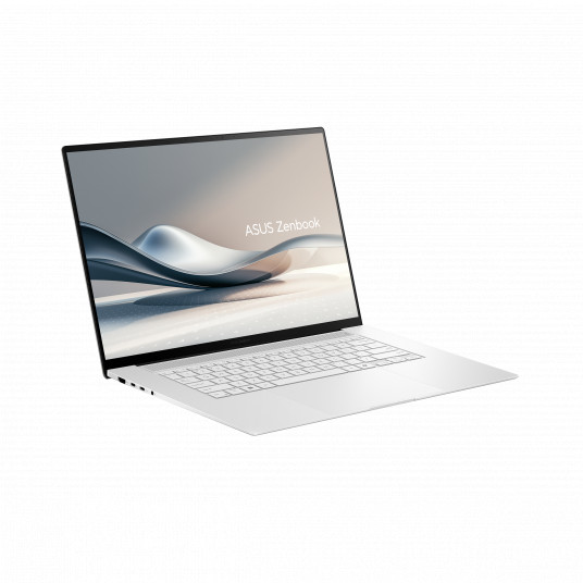 ASUS ZenBook S White - 16" OLED, 120Hz, 2K (2880x1800) Glossy | AMD Ryzen AI 9 365 | RAM 24GB DDR5x | SSD 1TB | AMD Radeon 880M Graphics | Integrated | ENG keyboard + backlit | Windows 11 Home | 1.5 kg | UM5606WA-RK217W 90NB13M2-M00FV0