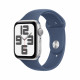 Išmanusis laikrodis Apple Watch SE GPS 44mm Silver Aluminium Case with Denim Sport Band - S/M