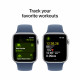 Išmanusis laikrodis Apple Watch SE GPS 44mm Silver Aluminium Case with Denim Sport Band - S/M