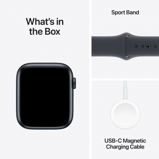 Išmanusis laikrodis Apple Watch SE GPS 44mm Midnight Aluminium Case with Midnight Sport Band - S/M