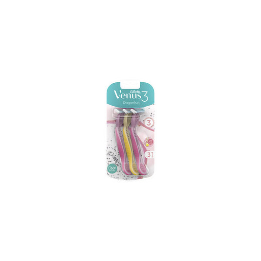 Gillette Venus 3 Dragonfruit - Jednorázová dámská holítka 3 ks