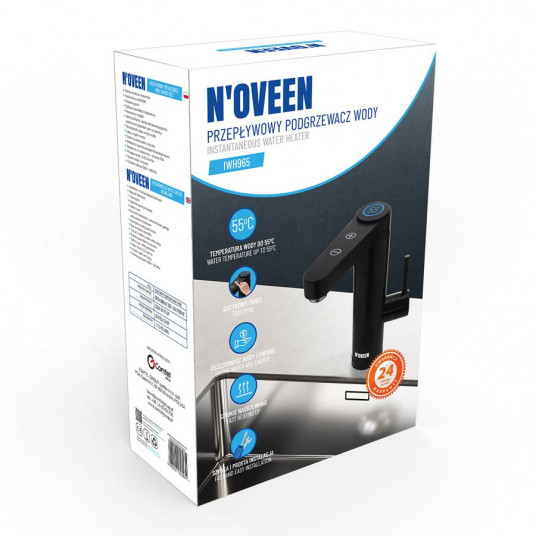 Vandens maišytuvas / Momentinis vandens šildytuvas N'OVEEN IWH965 INOX BLACK