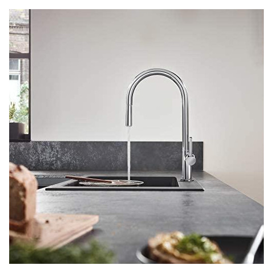 Virtuvinis maišytuvas su ištraukiama žarna Hansgrohe Talis M54 72802000, chromo