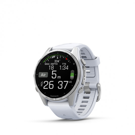 Išmanusis laikrodis Garmin Fenix 8 AMOLED 43mm Silver/Whitestone 010-02903-00
