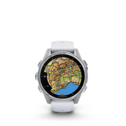 Išmanusis laikrodis Garmin Fenix 8 AMOLED 43mm Silver/Whitestone 010-02903-00
