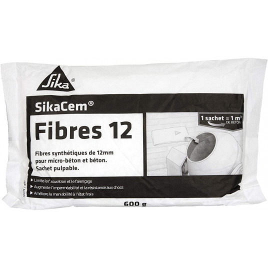 Ecost prekė po grąžinimo Sika France S.A.S 546535 Sintetiniai pluoštai, skirti mikro balta, 12 mm