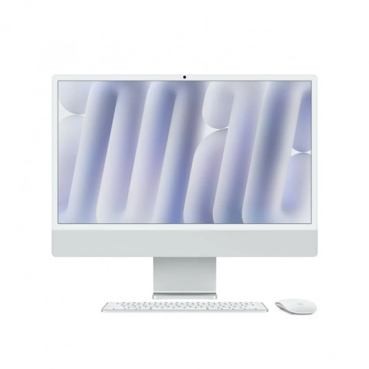 Stacionarus kompiuteris Apple iMac 24” 4.5K Retina, Apple M4 10C CPU, 10C GPU/24GB/512GB SSD/Silver/INT MCR24ZE/A