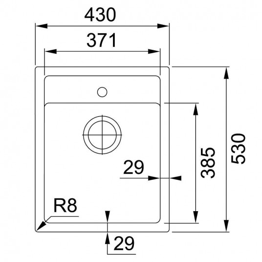 Plautuvė Tectonite Franke, Sirius SID 610-40, Carbon, 114.0500.019