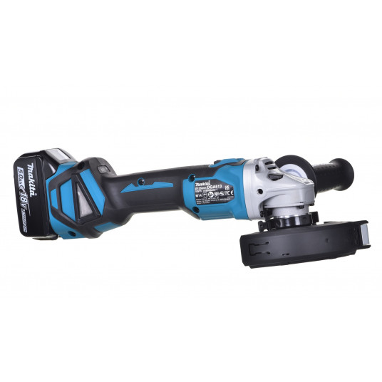 MAKITA GA513RTJ Kampinis šlifuoklis 18V