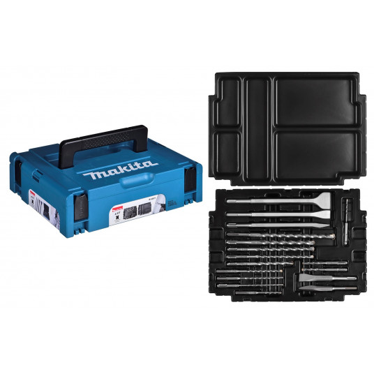 MAKITA SDS SDS GRĄŽIAI + KALTŲ RINKINYS 17 Vnt. MAKPAC dėkle