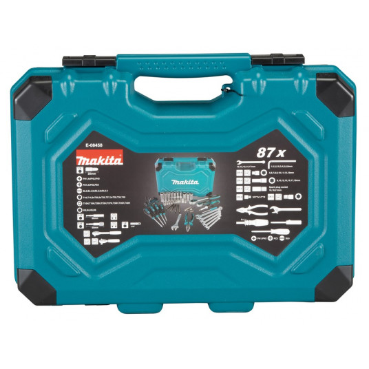 Makita E-08458 mechanikos įrankių komplektas 87 įrankiai(ių)