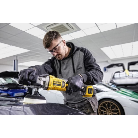 DEWALT DCM849N-XJ automobilio poliravimo mašinėlė 180 mm 18V Juoda, Geltona