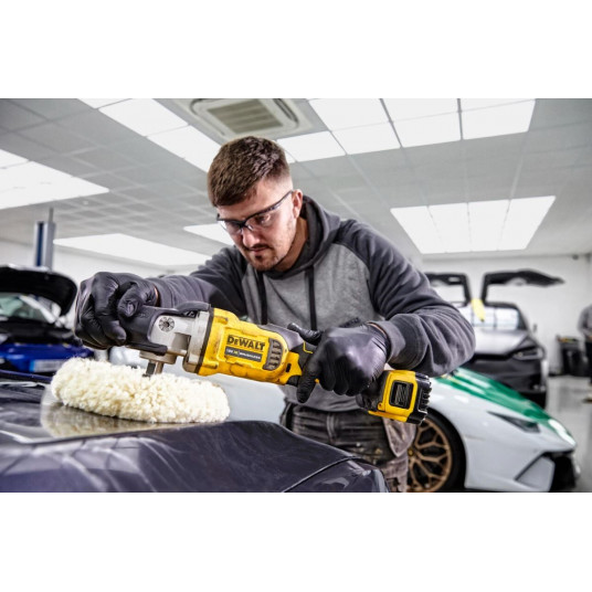 DEWALT DCM849N-XJ automobilio poliravimo mašinėlė 180 mm 18V Juoda, Geltona