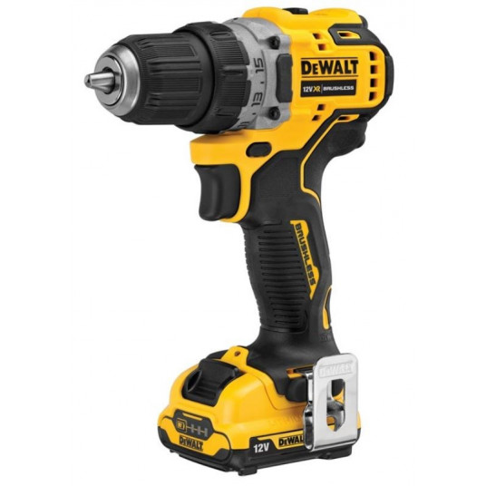 DEWALT DCD701D2-QW Belaidis gręžtuvas 2x 12V 2Ah XR TSTAK Juoda, Geltona
