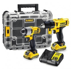 DEWALT DCK211D2T elektrinis atsuktuvas/smūginis atsuktuvas juoda, pilka, geltona