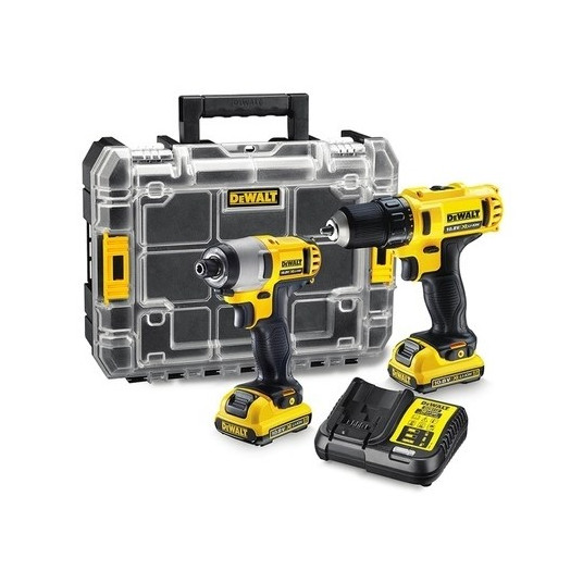 DEWALT DCK211D2T elektrinis atsuktuvas/smūginis atsuktuvas juoda, pilka, geltona