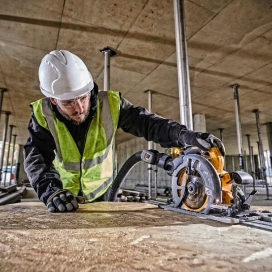 DEWALT DCS579NT-XJ Nešiojamasis diskinis pjūklas 19 cm Juoda, Pilka, Geltona 5800 RPM