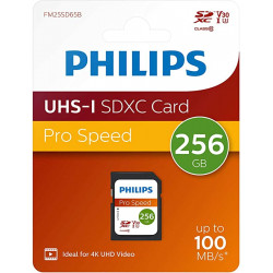 Philips SDXC Card 256GB Class 10 UHS-I U3 V30 A1