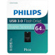 Philips USB 3.0 64GB Pico Edition Black