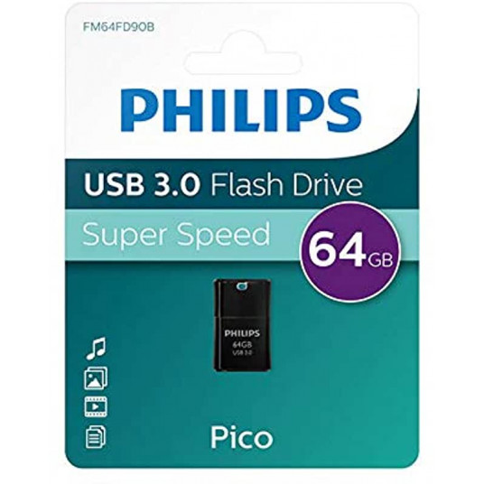 Philips USB 3.0 64GB Pico Edition Black