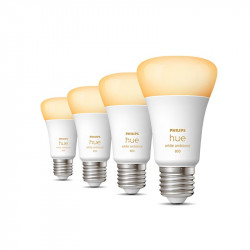 Philips Hue Warm-to-cool 6W A60 E27 4pcs