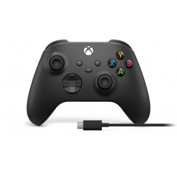 Microsoft XBOX serijos belaidis valdiklis + USB-C kabelis anglies juodas