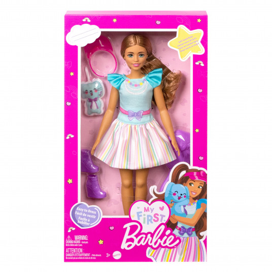 Lėlė „My First Barbie“ - brunetė, HLL21