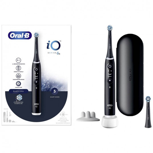 Oral-B iO Series 6s elektrinis dantų šepetėlis, juodas