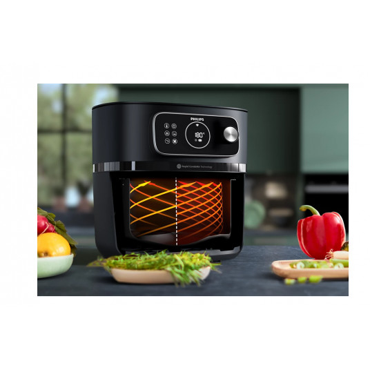 Karšto oro gruzdintuvė Philips XXL HD9876/90, 8.3 L, juoda